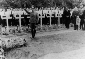 F543 Ceremonie begraafplaats geallieerden
